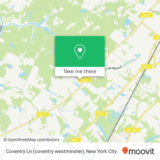 Mapa de Coventry Ln (coventry westminster), Somerset (SOMERSET), NJ 08873