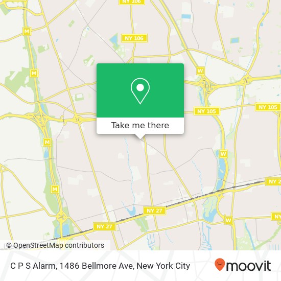 C P S Alarm, 1486 Bellmore Ave map