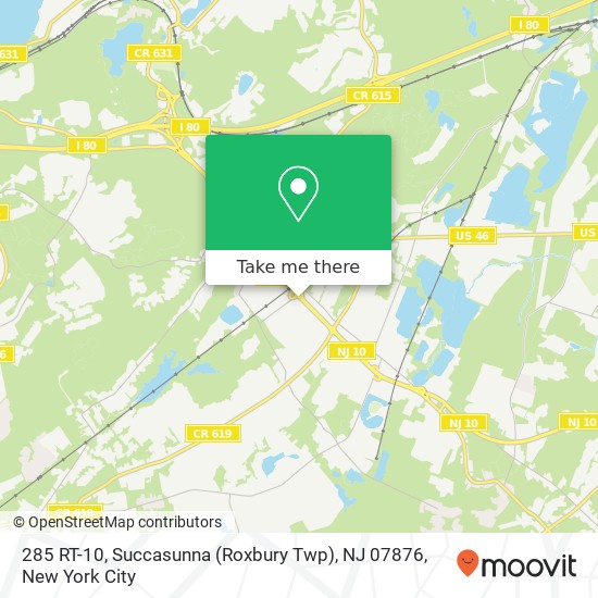 285 RT-10, Succasunna (Roxbury Twp), NJ 07876 map
