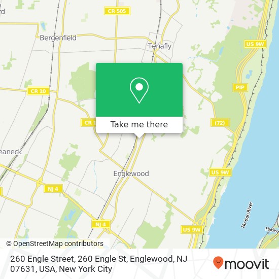 Mapa de 260 Engle Street, 260 Engle St, Englewood, NJ 07631, USA