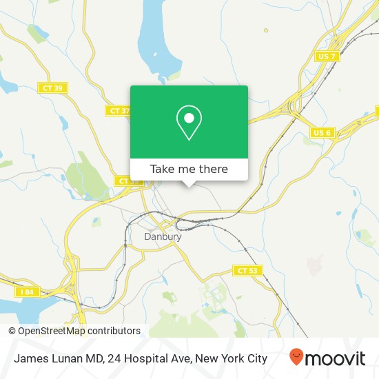 Mapa de James Lunan MD, 24 Hospital Ave