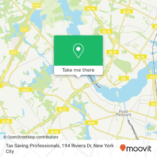 Tax Saving Professionals, 194 Riviera Dr map