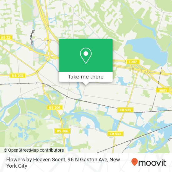 Mapa de Flowers by Heaven Scent, 96 N Gaston Ave