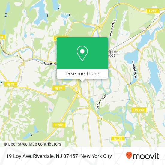 Mapa de 19 Loy Ave, Riverdale, NJ 07457