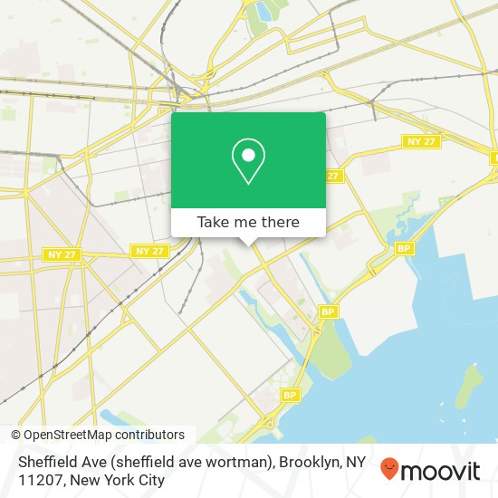 Sheffield Ave (sheffield ave wortman), Brooklyn, NY 11207 map