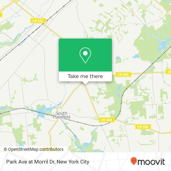 Mapa de Park Ave at Morril Dr