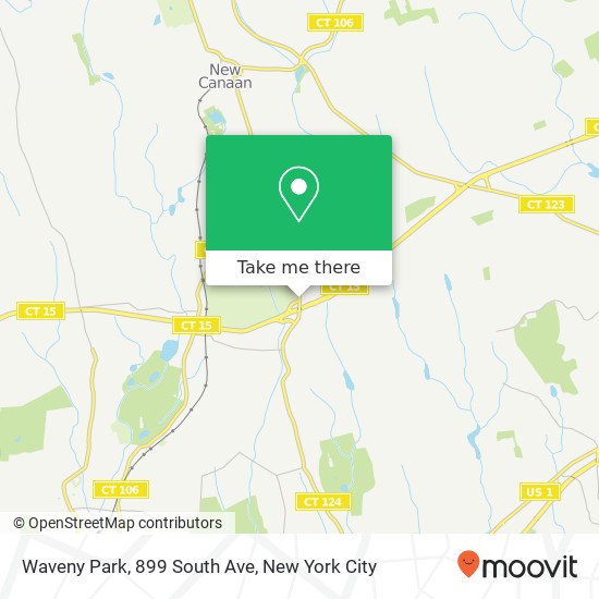 Waveny Park, 899 South Ave map