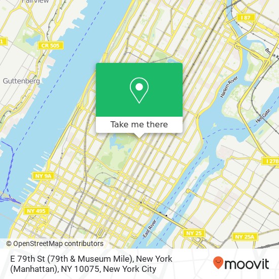 E 79th St (79th & Museum Mile), New York (Manhattan), NY 10075 map