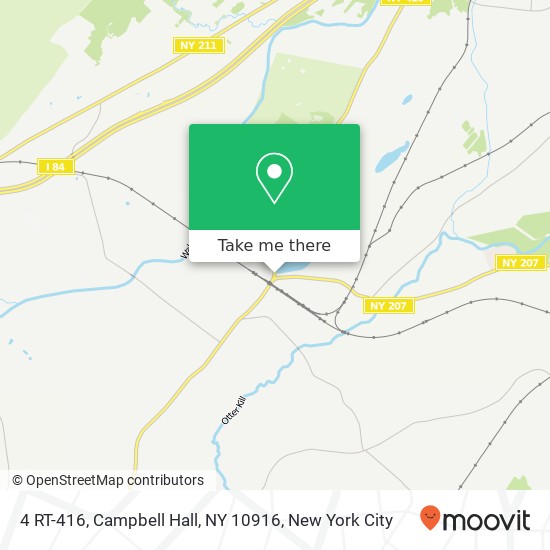 Mapa de 4 RT-416, Campbell Hall, NY 10916