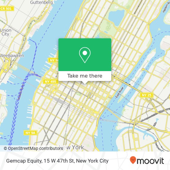 Gemcap Equity, 15 W 47th St map
