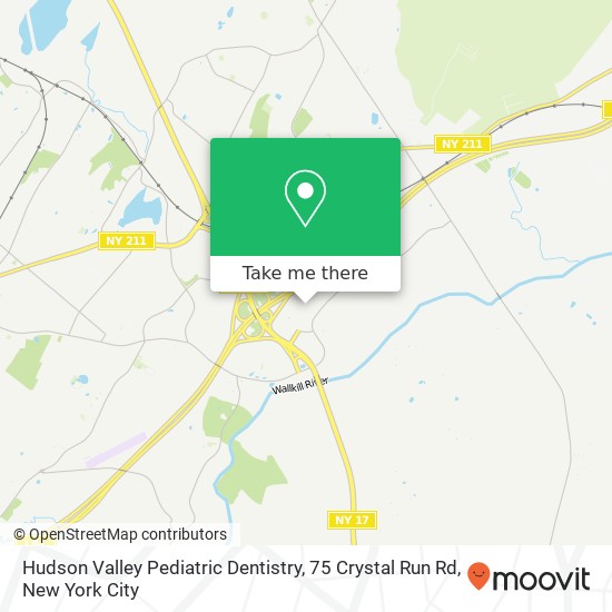 Hudson Valley Pediatric Dentistry, 75 Crystal Run Rd map