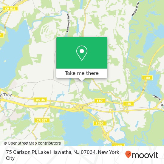 75 Carlson Pl, Lake Hiawatha, NJ 07034 map