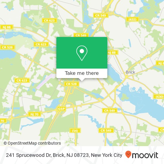 241 Sprucewood Dr, Brick, NJ 08723 map