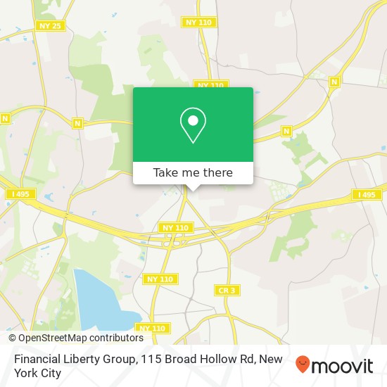Financial Liberty Group, 115 Broad Hollow Rd map