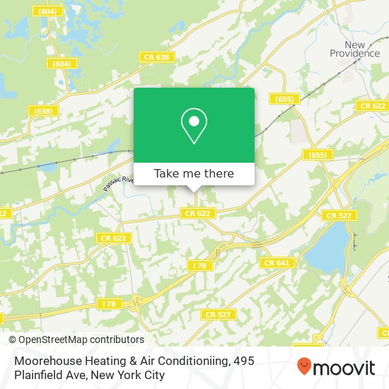 Moorehouse Heating & Air Conditioniing, 495 Plainfield Ave map