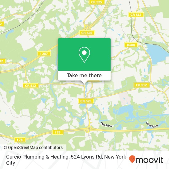 Mapa de Curcio Plumbing & Heating, 524 Lyons Rd