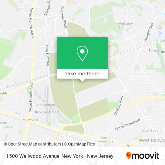 Mapa de 1500 Wellwood Avenue