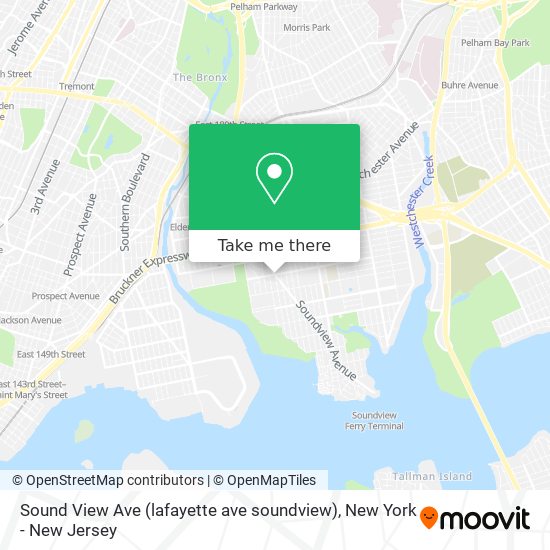 Mapa de Sound View Ave (lafayette ave soundview)