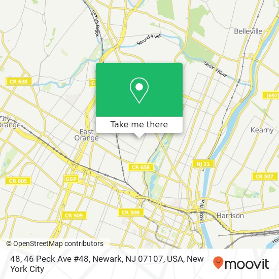 Mapa de 48, 46 Peck Ave #48, Newark, NJ 07107, USA