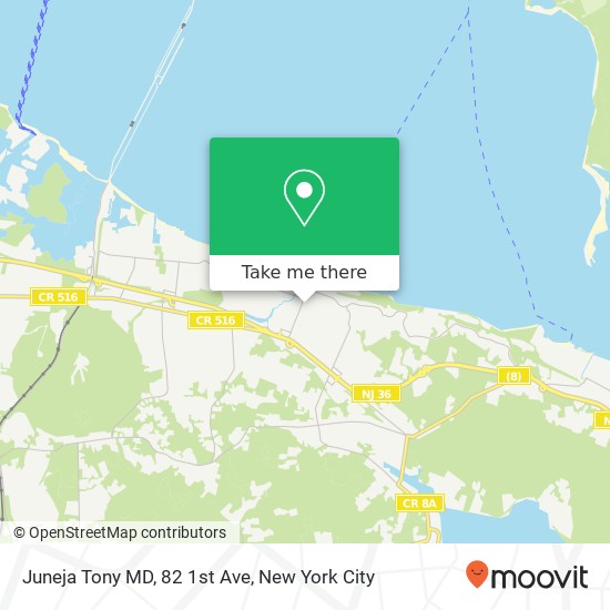 Juneja Tony MD, 82 1st Ave map