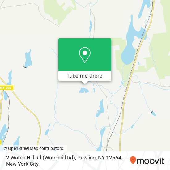 2 Watch Hill Rd (Watchhill Rd), Pawling, NY 12564 map