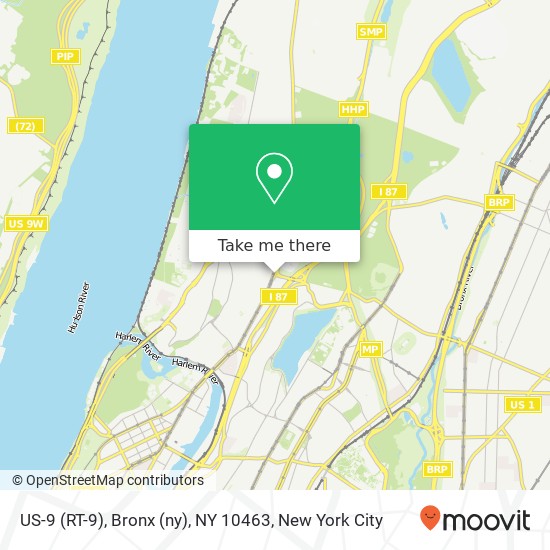 Mapa de US-9 (RT-9), Bronx (ny), NY 10463