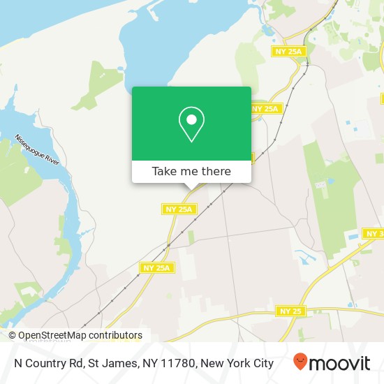 N Country Rd, St James, NY 11780 map