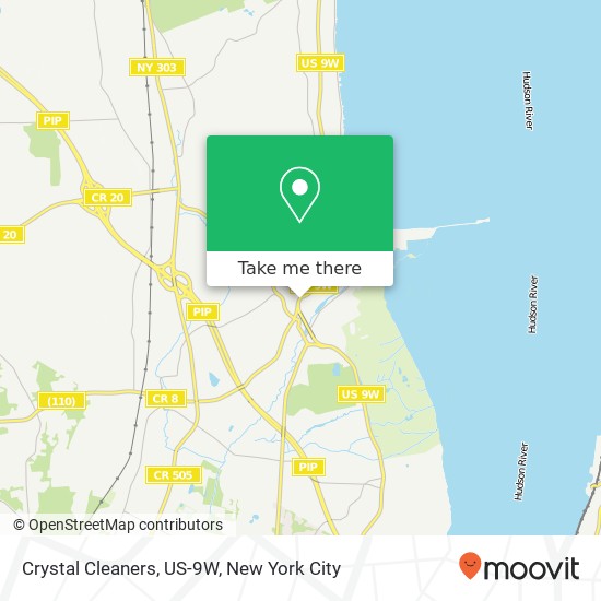 Mapa de Crystal Cleaners, US-9W