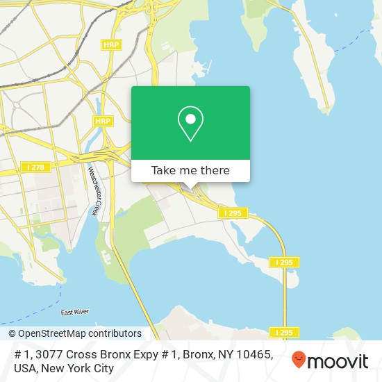 Mapa de # 1, 3077 Cross Bronx Expy # 1, Bronx, NY 10465, USA