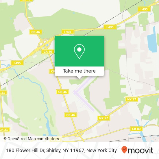 180 Flower Hill Dr, Shirley, NY 11967 map