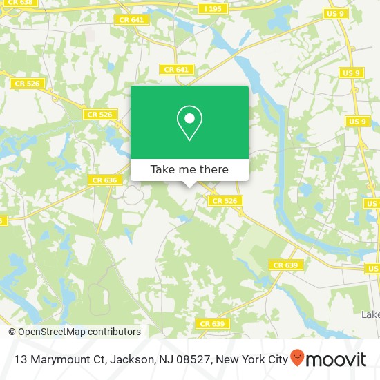 13 Marymount Ct, Jackson, NJ 08527 map