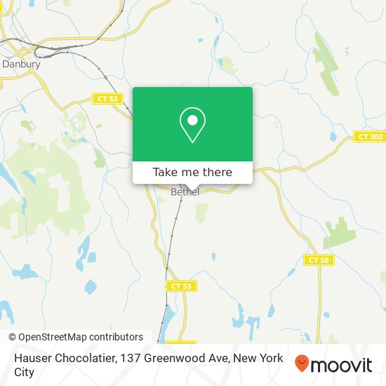 Hauser Chocolatier, 137 Greenwood Ave map