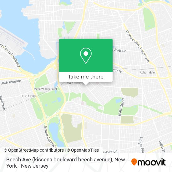 Beech Ave (kissena boulevard beech avenue) map