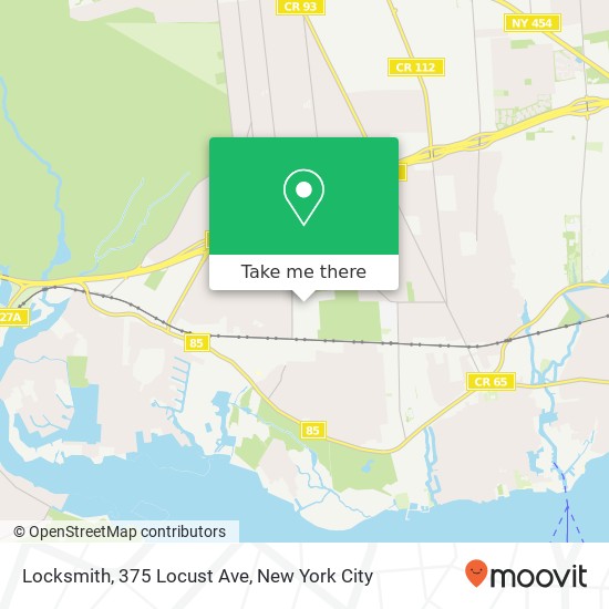 Mapa de Locksmith, 375 Locust Ave