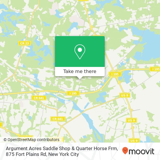 Mapa de Argument Acres Saddle Shop & Quarter Horse Frm, 875 Fort Plains Rd