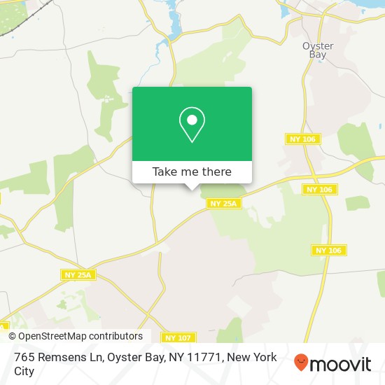 Mapa de 765 Remsens Ln, Oyster Bay, NY 11771