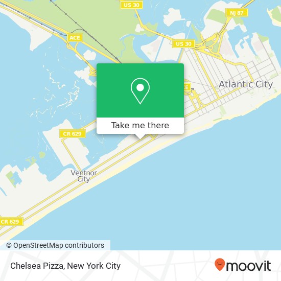 Chelsea Pizza map