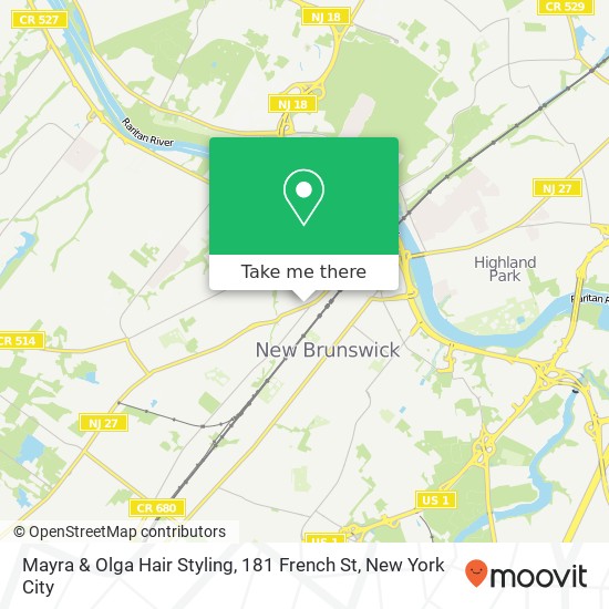 Mapa de Mayra & Olga Hair Styling, 181 French St