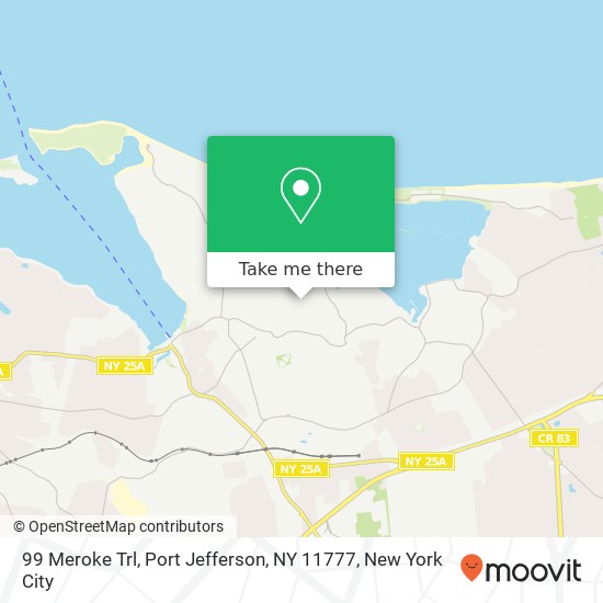 Mapa de 99 Meroke Trl, Port Jefferson, NY 11777
