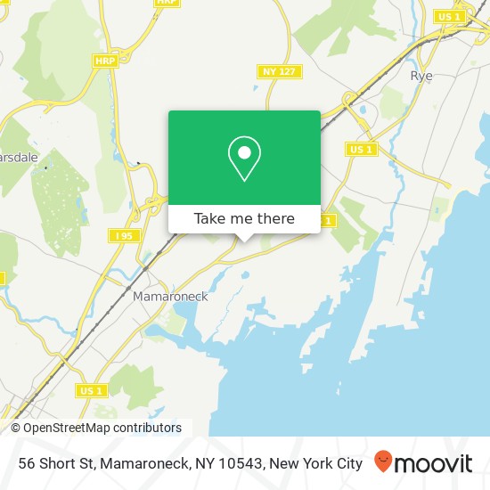 Mapa de 56 Short St, Mamaroneck, NY 10543
