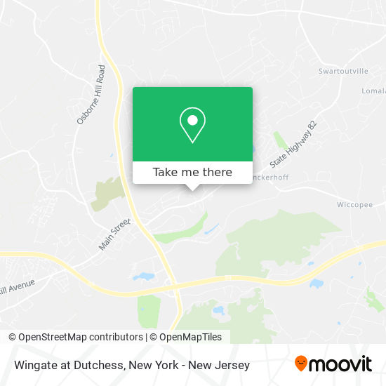 Wingate at Dutchess map