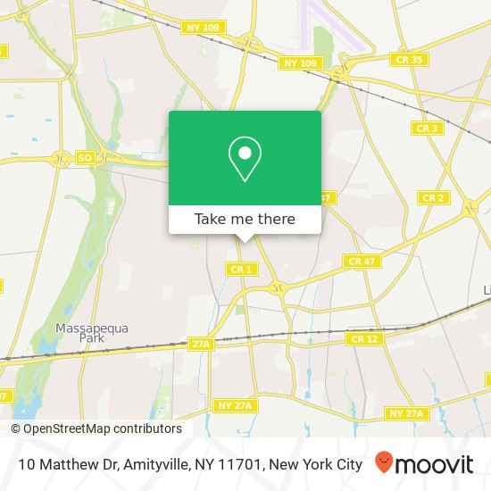 10 Matthew Dr, Amityville, NY 11701 map