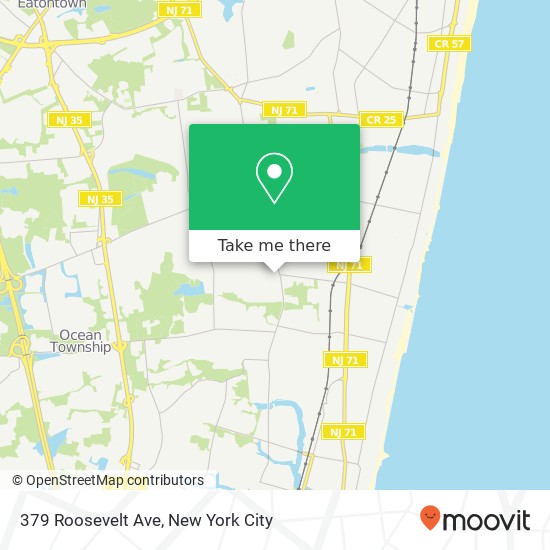 379 Roosevelt Ave, Oakhurst (Ocean Twp (Monmouth county)), NJ 07755 map