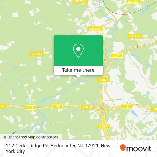 112 Cedar Ridge Rd, Bedminster, NJ 07921 map