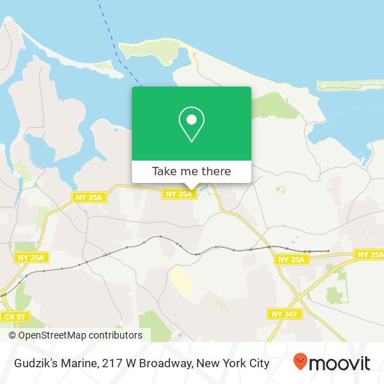 Mapa de Gudzik's Marine, 217 W Broadway