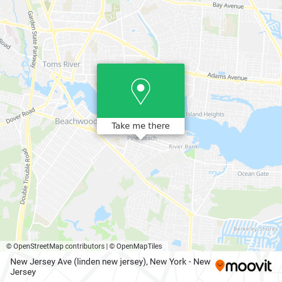 Mapa de New Jersey Ave (linden new jersey)