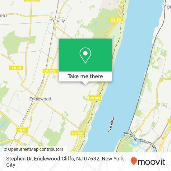 Stephen Dr, Englewood Cliffs, NJ 07632 map