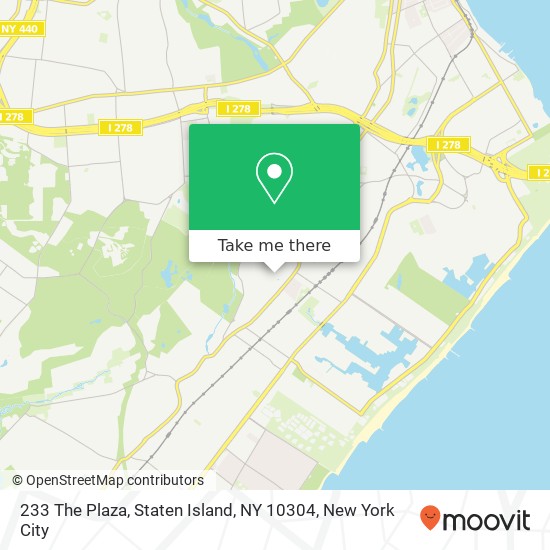 Mapa de 233 The Plaza, Staten Island, NY 10304