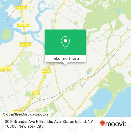 Mapa de 30,E Brandis Ave E Brandis Ave, Staten Island, NY 10308