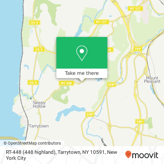 Mapa de RT-448 (448 highland), Tarrytown, NY 10591